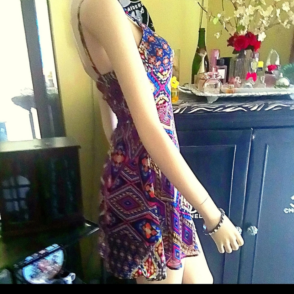 Aztec Print Summer Dress